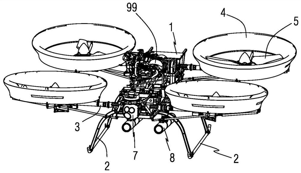 A cantilever bracket for oil-powered UAV