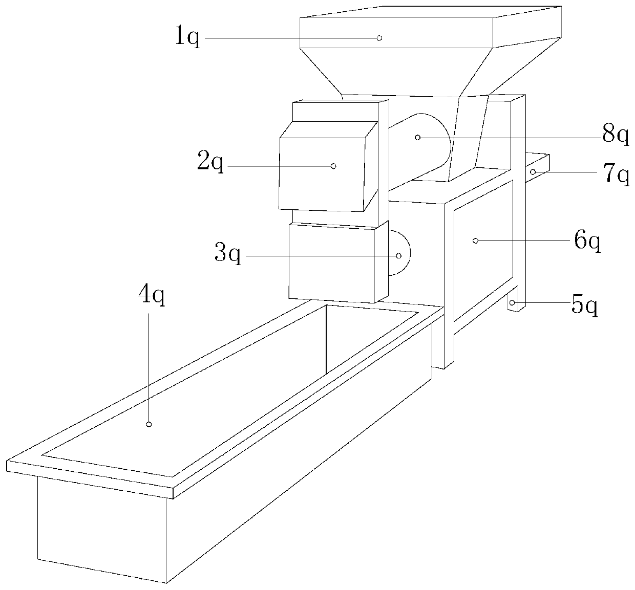 Preparing equipment of ultraviolet high-resistance fluorine-containing plastic particles