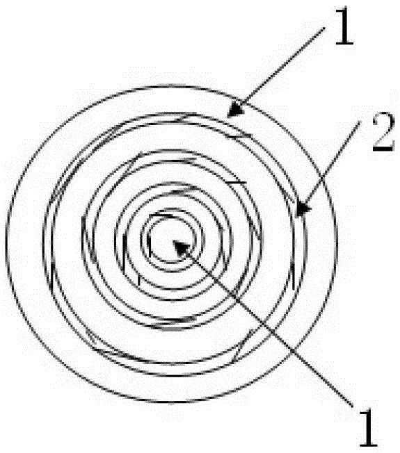 A contact with the function of controlling the directional expansion movement of vacuum arc