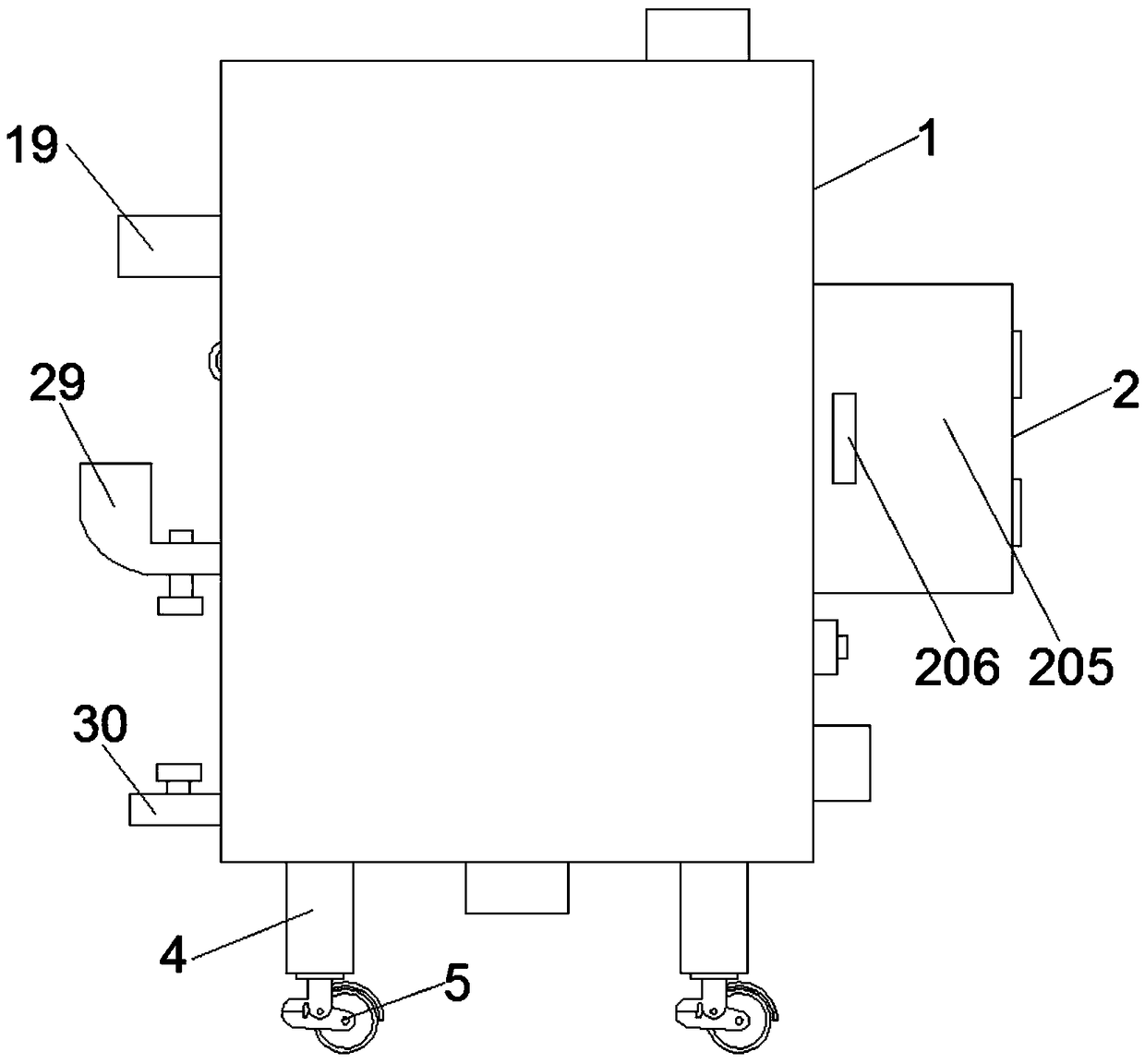 Domestic sewage treatment device