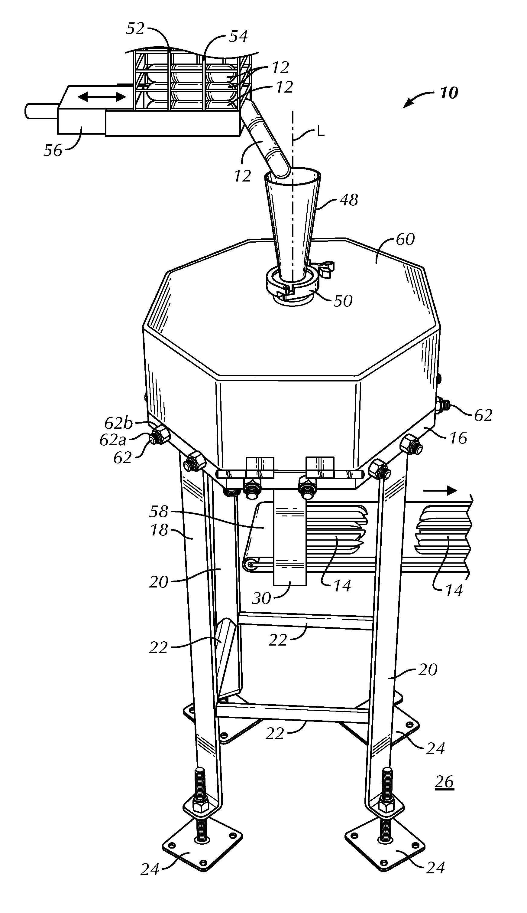 Apparatus for cutting elongated meat