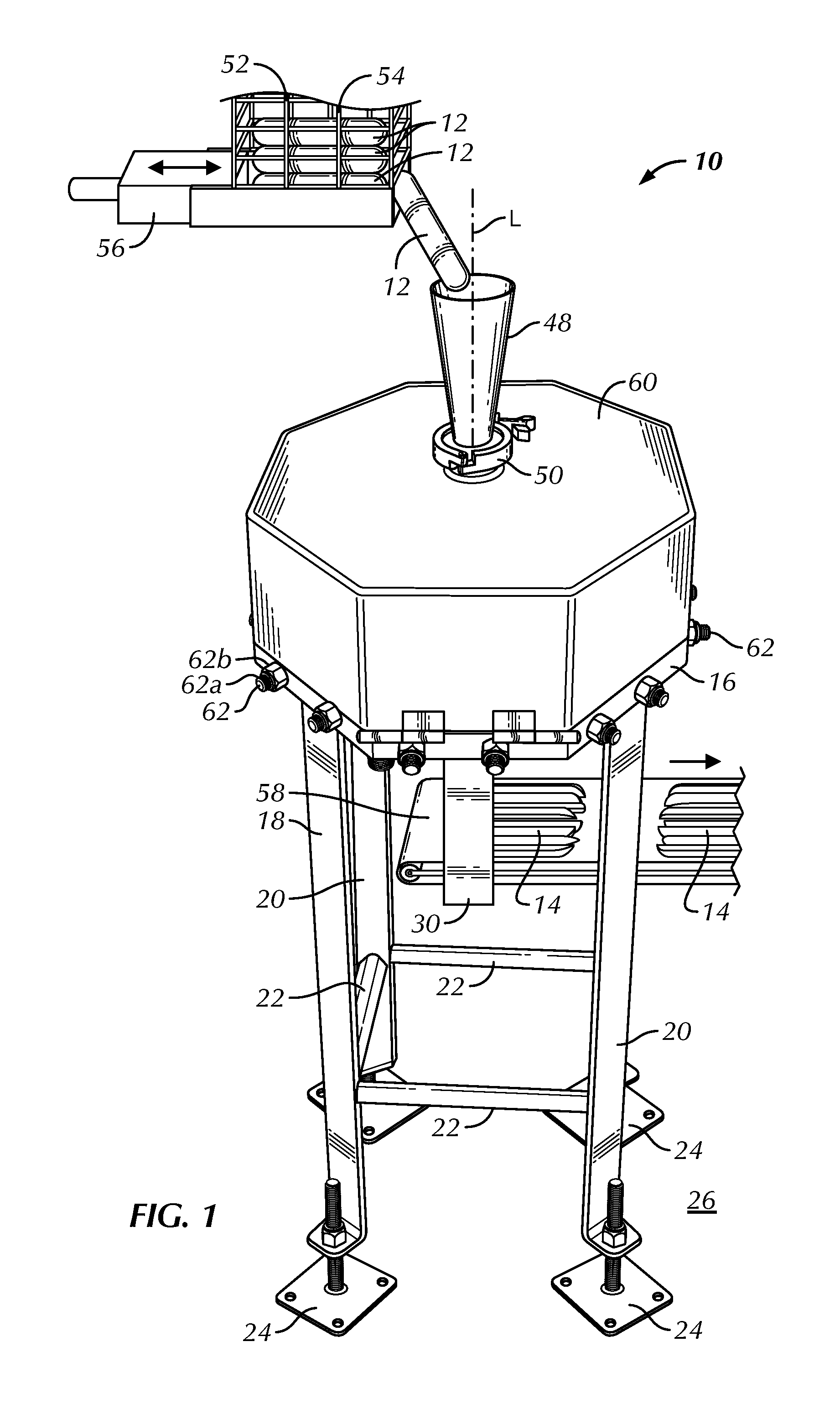 Apparatus for cutting elongated meat