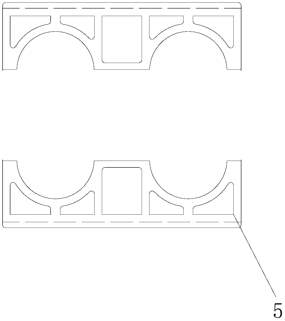 Novel wind generating set bus duct