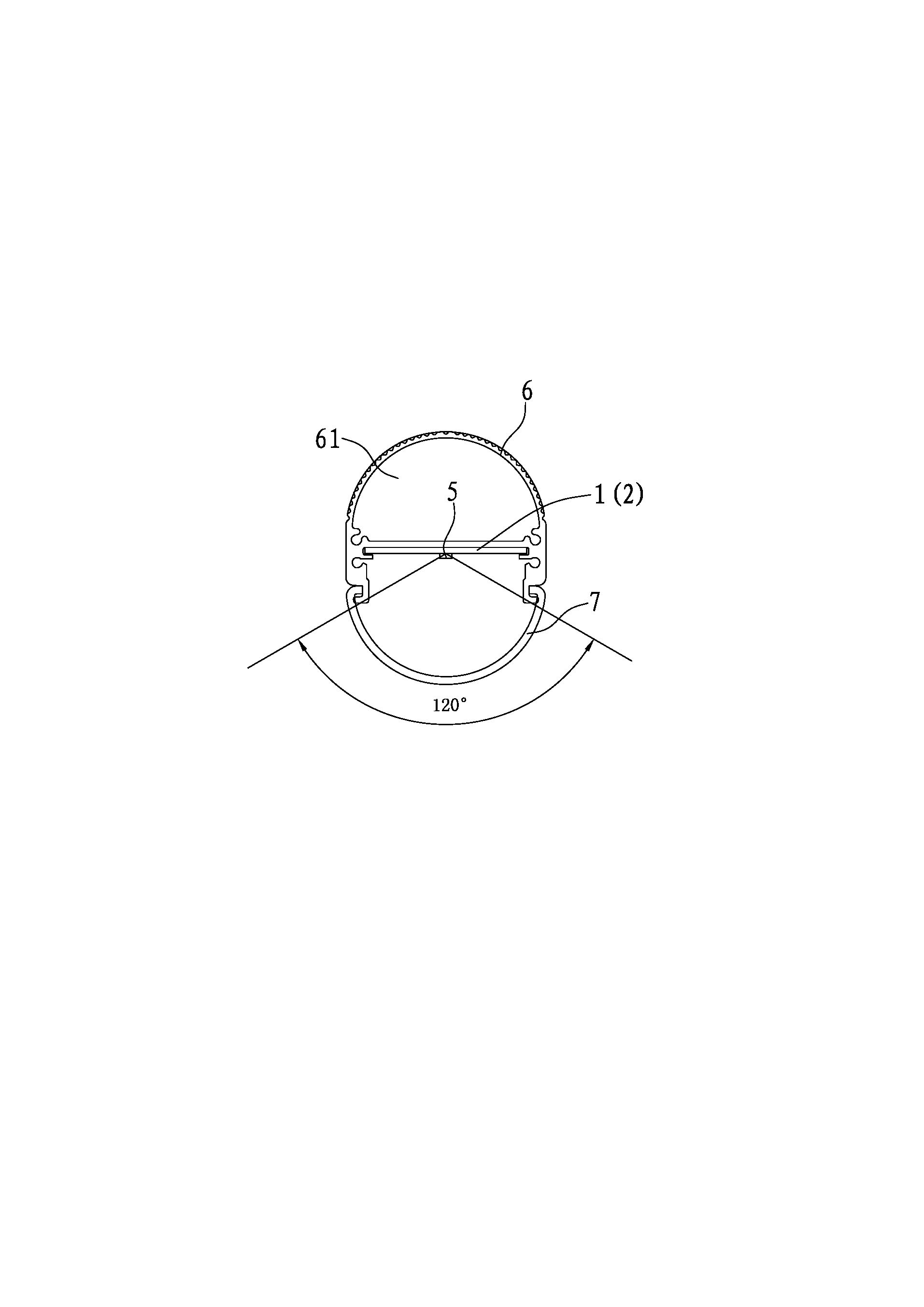 Improved structure for light emitting diode (LED) lamp tube