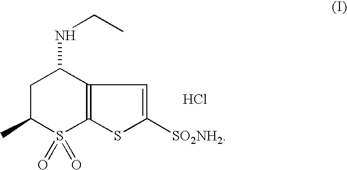 Process for preparing 5,6-dihydro-4-(S)-(ethylamino)-6-(S) methyl-4H-thieno[2,3b]thiopyran-2-sulphonamide-7,7-dioxide HCI