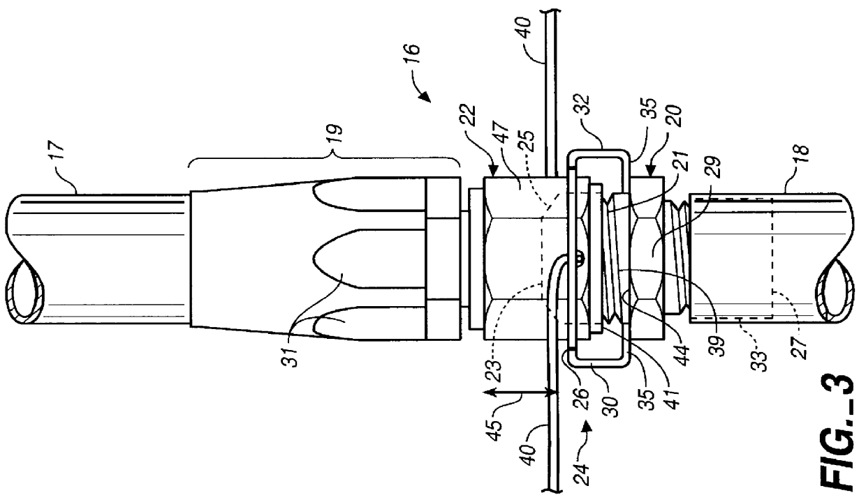 Safety collar and tendon assembly for threaded connections