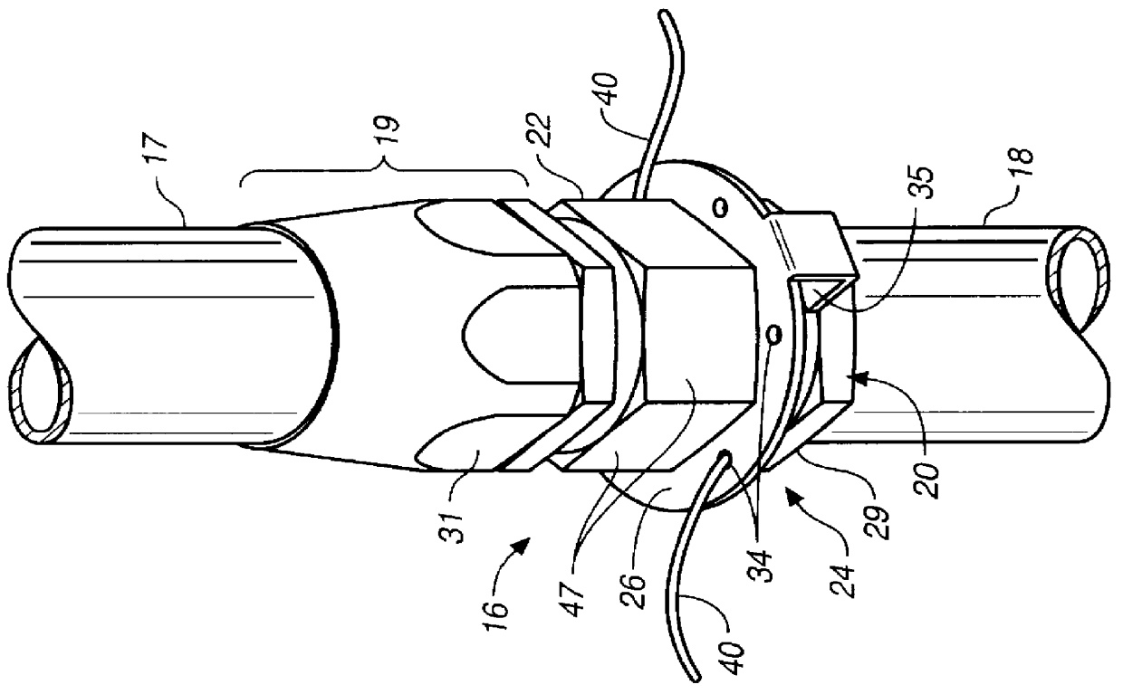 Safety collar and tendon assembly for threaded connections