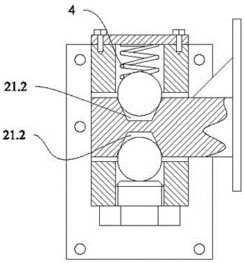 Spherical hinged support for opening and closure of door