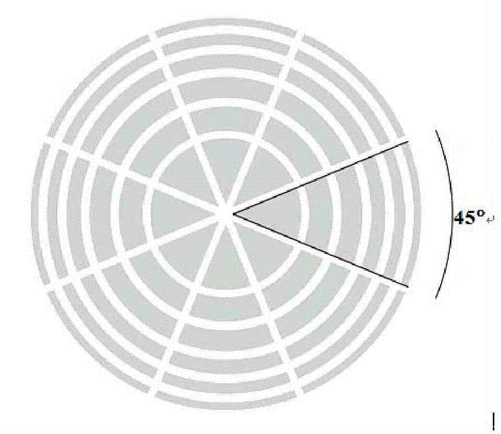 Two-dimensional annular phased array ultrasonic transducer structure