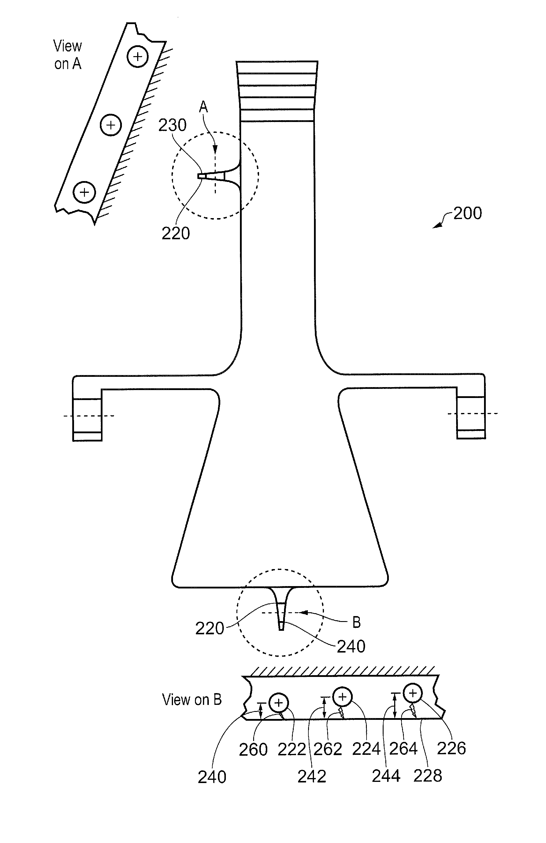 Method and system for predicting the serviceable life of a component