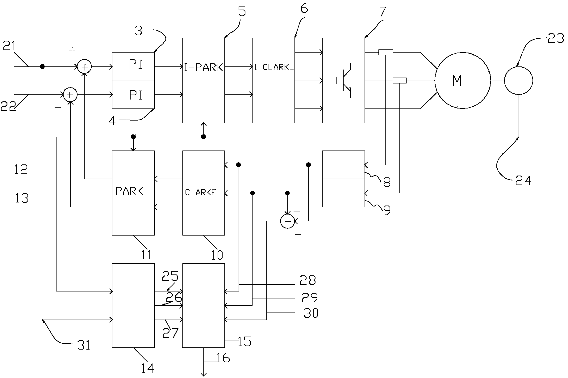 Line breaking detection method for servo motor power line