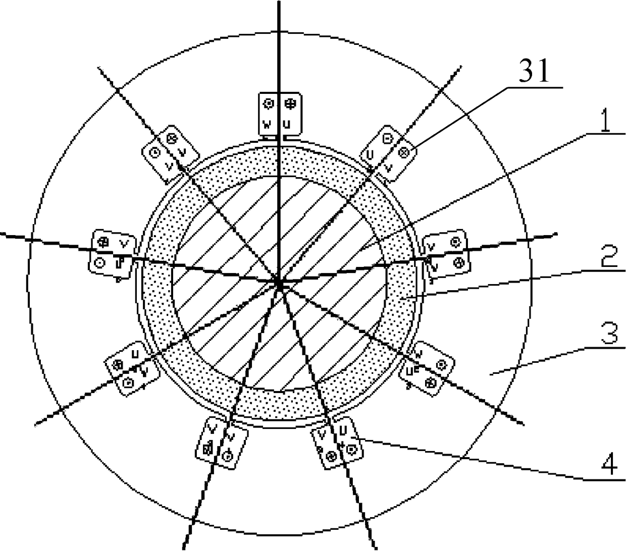 Concentrated winding permanent magnet motor