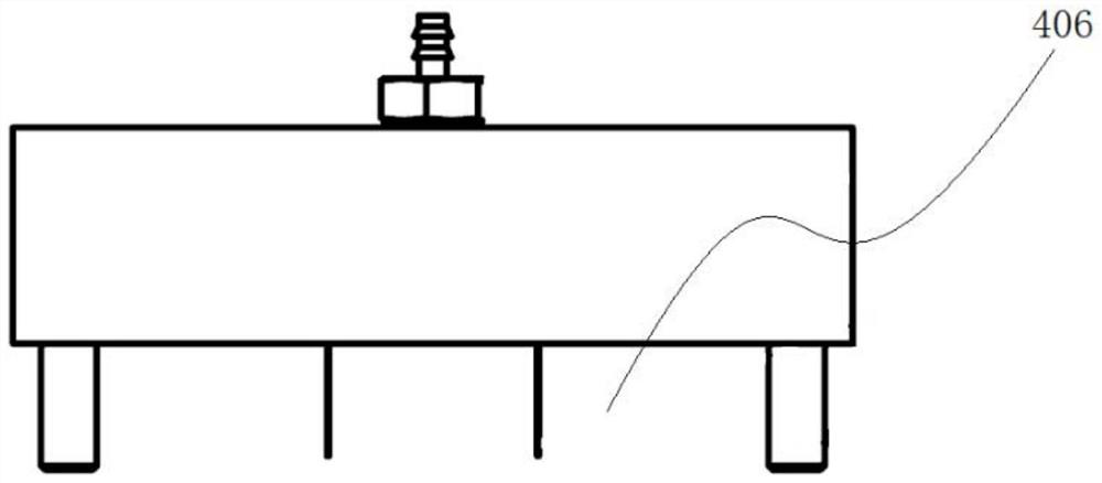 Blow head ink supply system with inlet and outlet