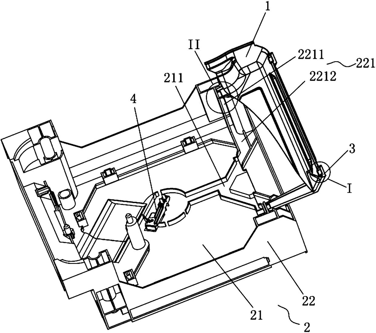 Overflow protection structure of dish washer and dish washer