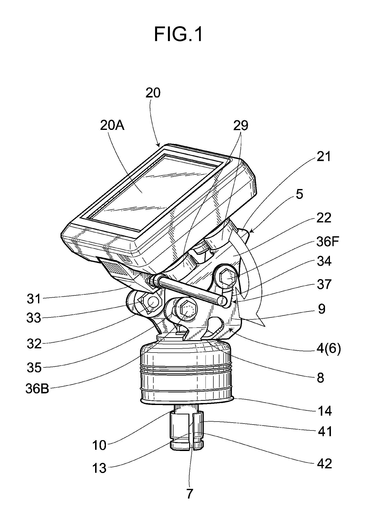 Electrical accessory mounting device for a saddle-type vehicle