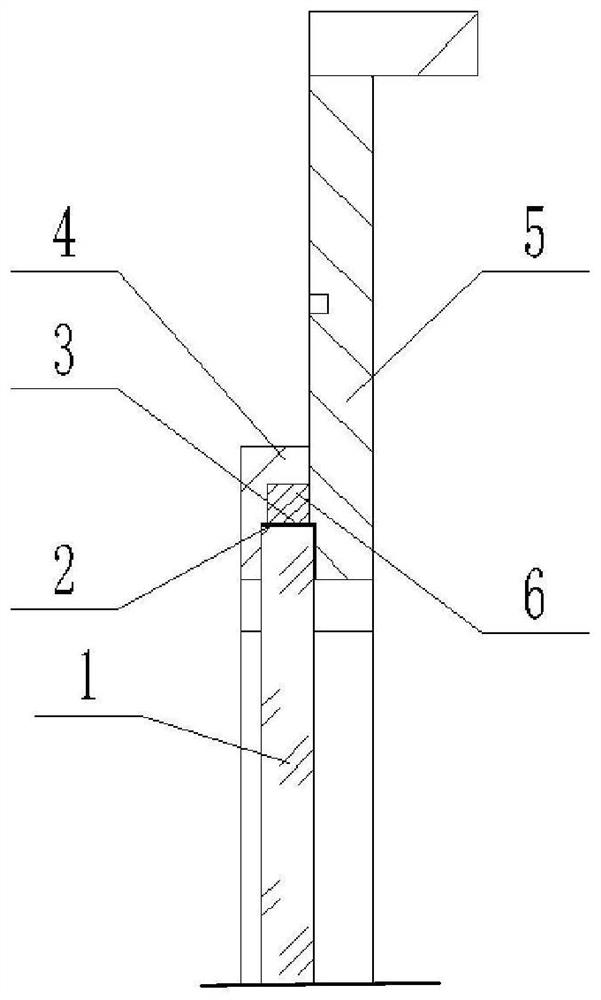 Strong-laser-radiation-resistant sealing installation method for amplifier partition plate glass