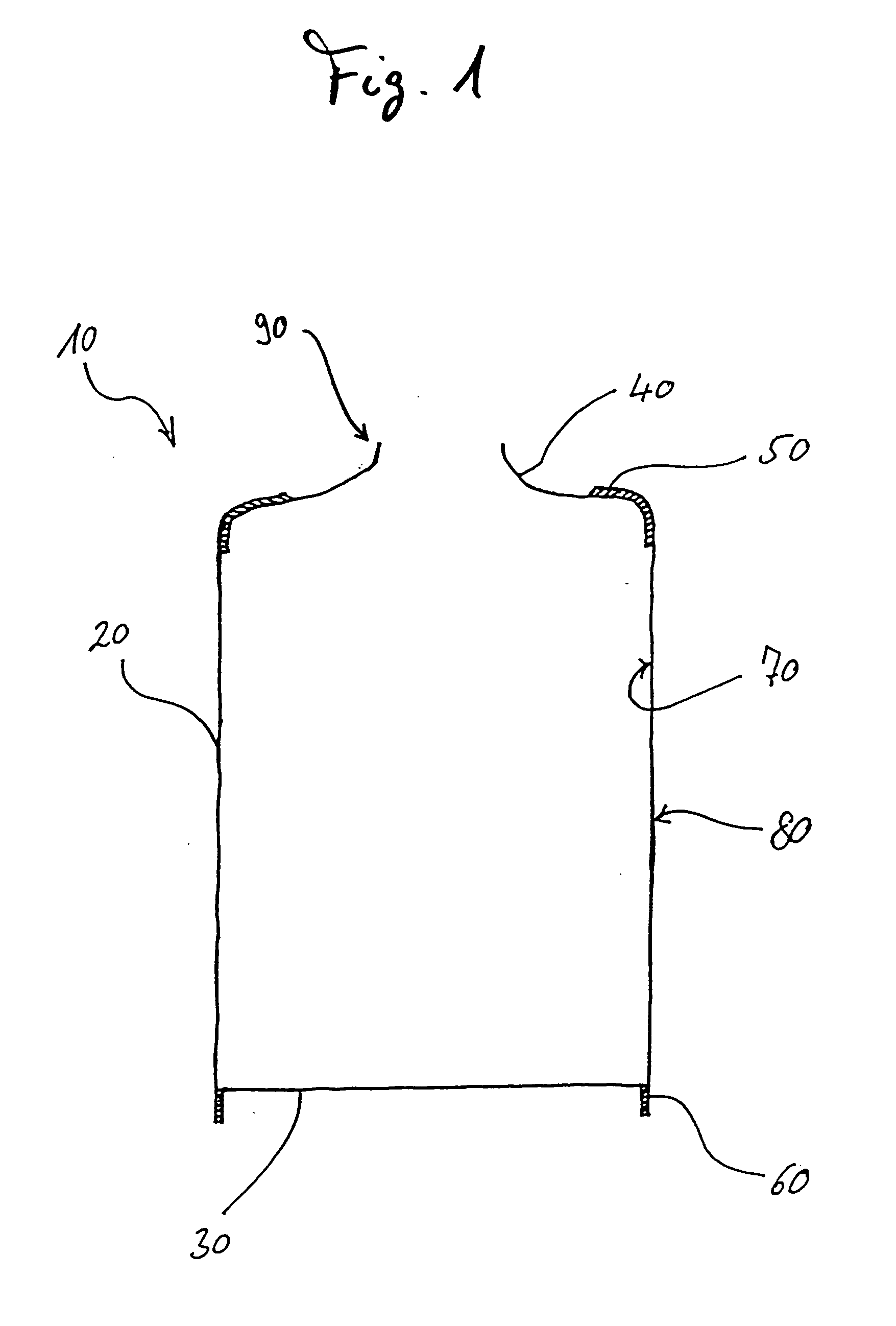 Tubular, especially can-shaped, receptacle for the accommodation of fluids, a method of manufacture, and use