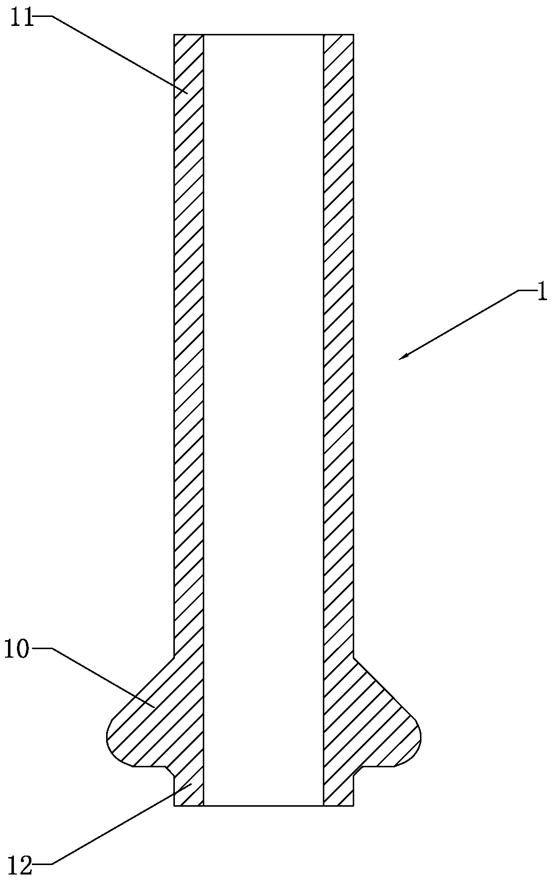 A copper-iron powder metallurgy tube and its application