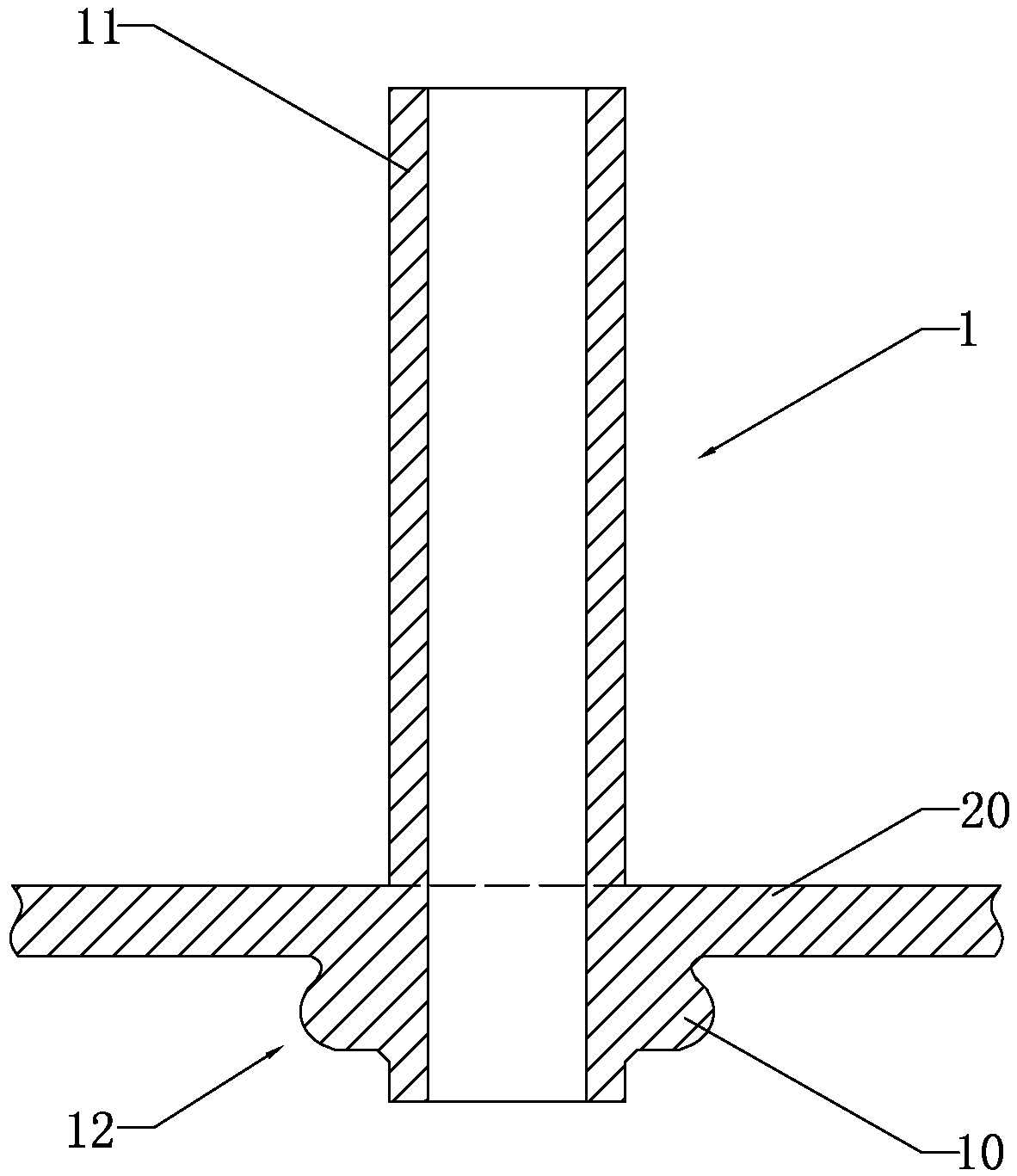 A copper-iron powder metallurgy tube and its application