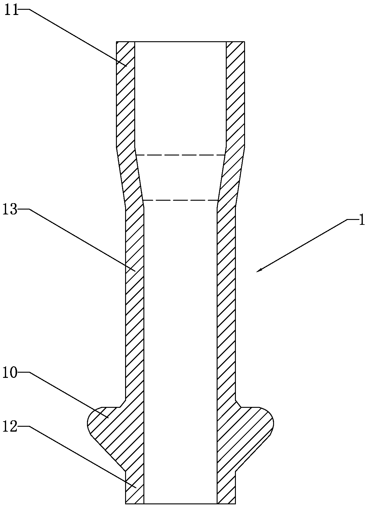 A copper-iron powder metallurgy tube and its application