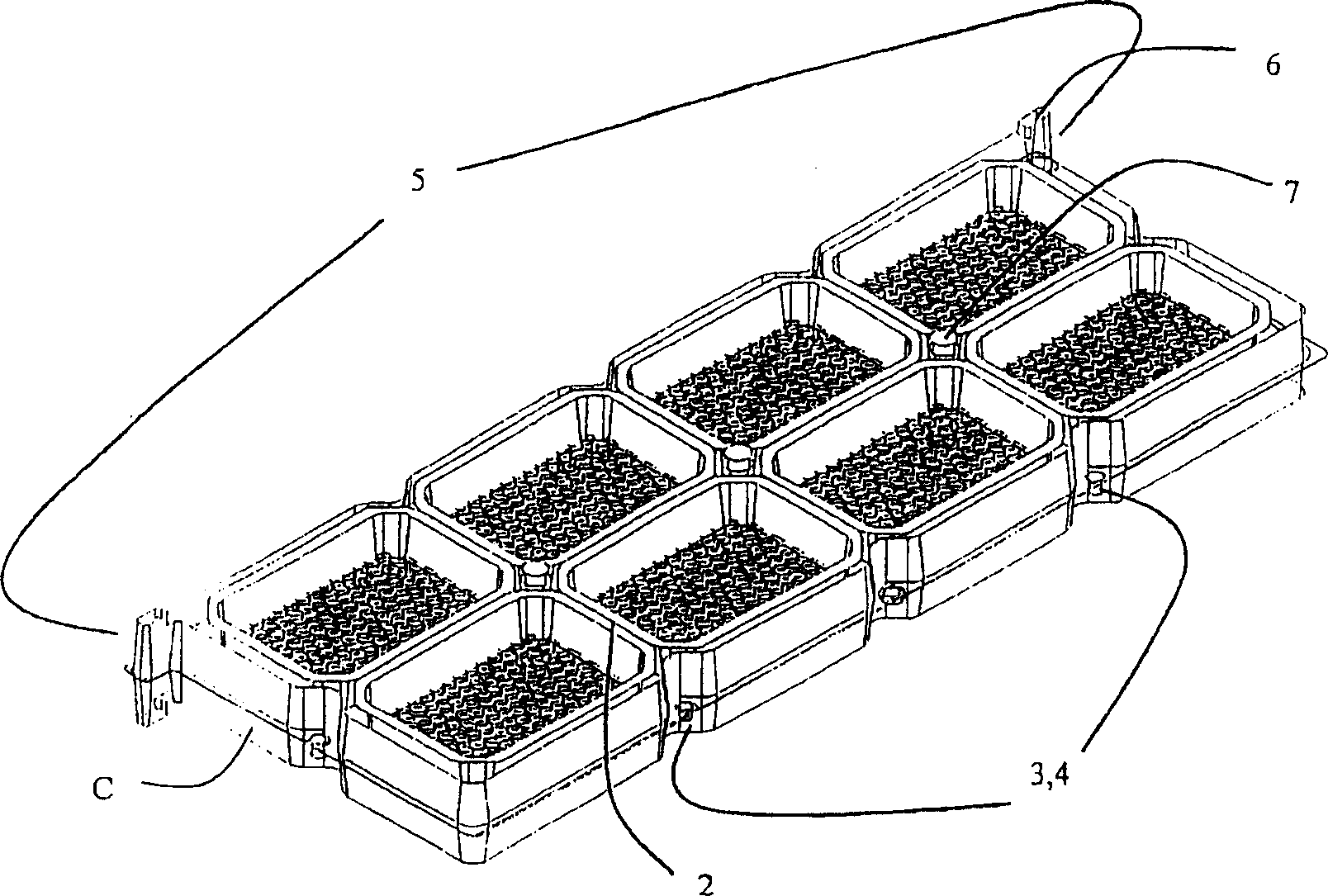 Device for the production of comb honey