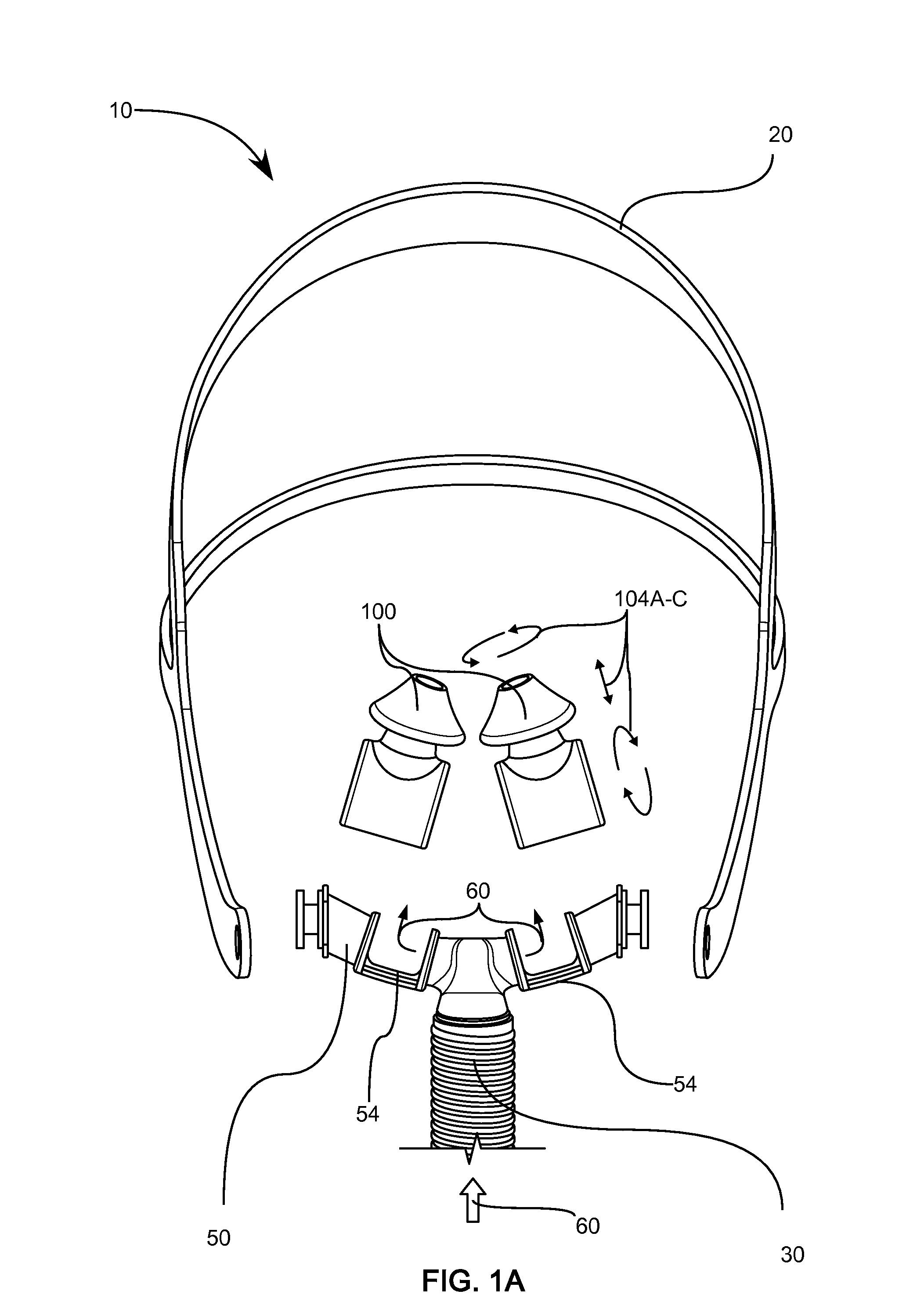 Adjustable positive airway pressure or ventilation system