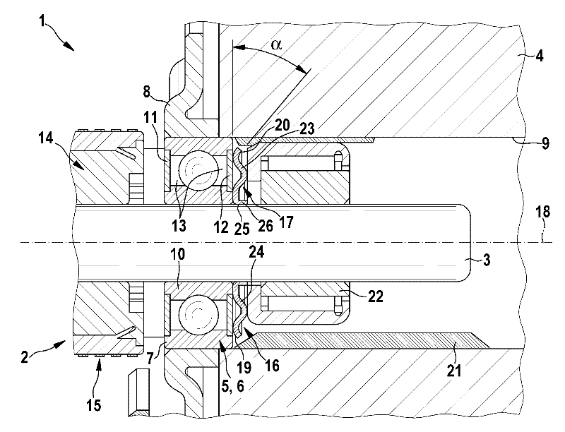 Electric machine, hydraulics unit