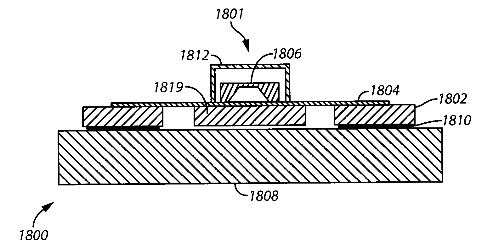 Microelectromichanical system package with strain relief bridge