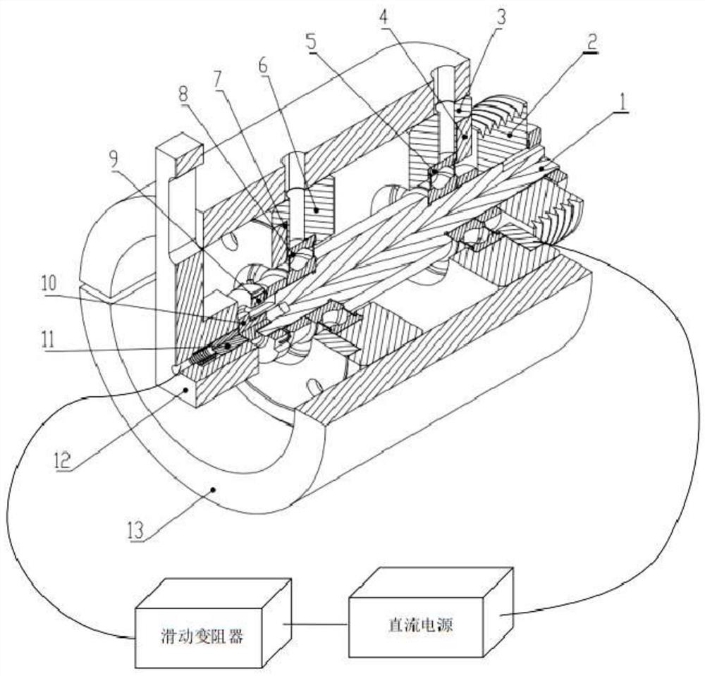 Device for bearing hydrogen embrittlement peeling reproducibility test