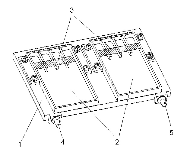 Cooling device assorted with to-be-cooled modules