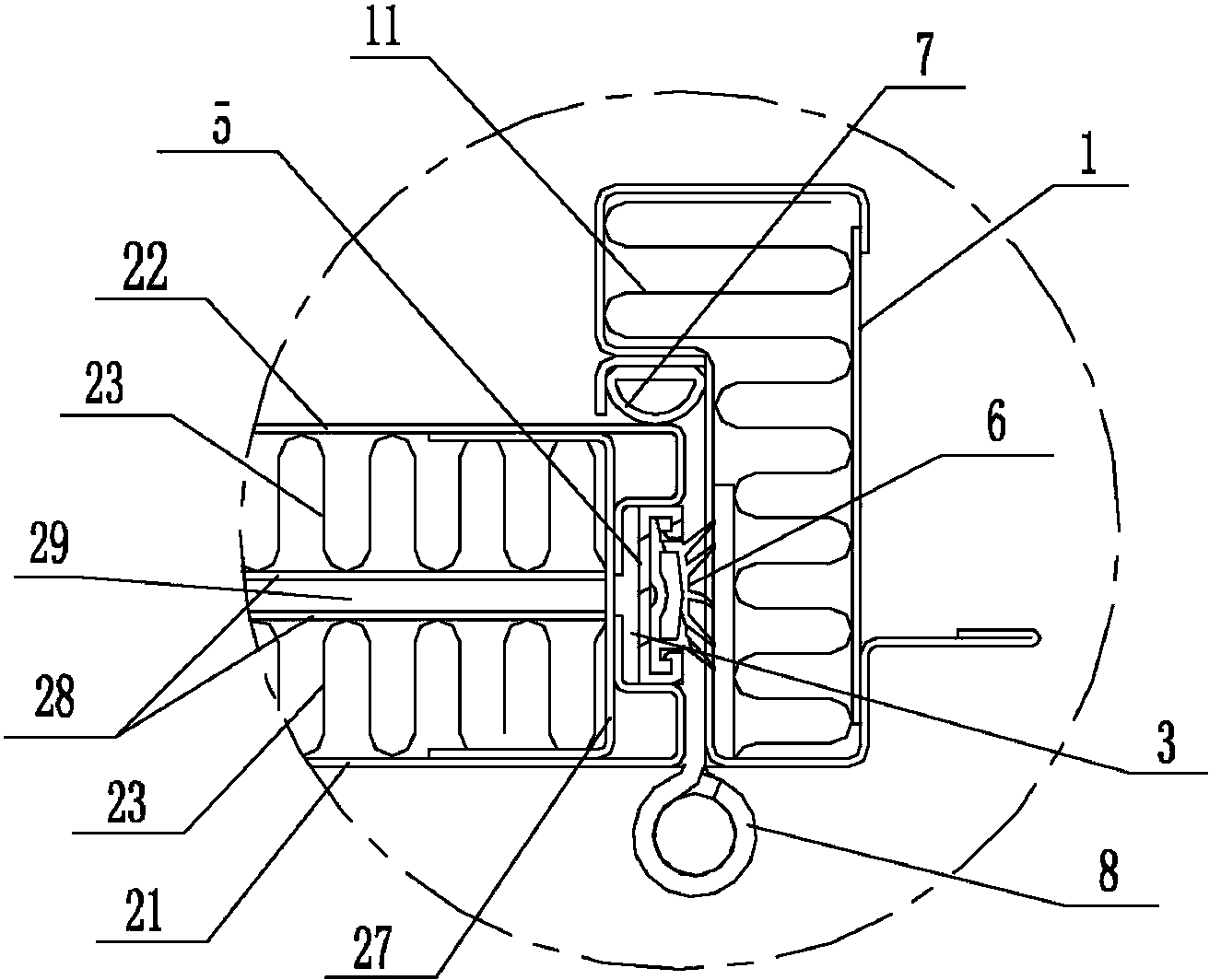 High-sound-insulation fireproof door