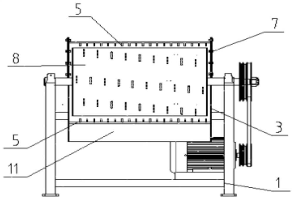 Chopped fiber dispersion machine