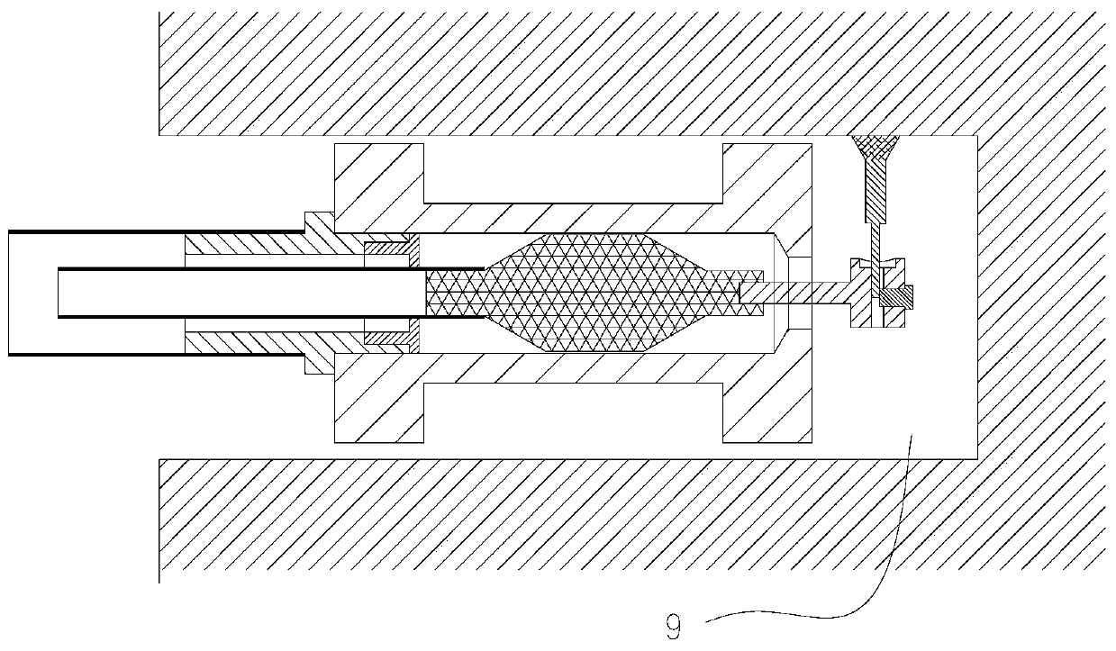 Deep hole grinding and cleaning device