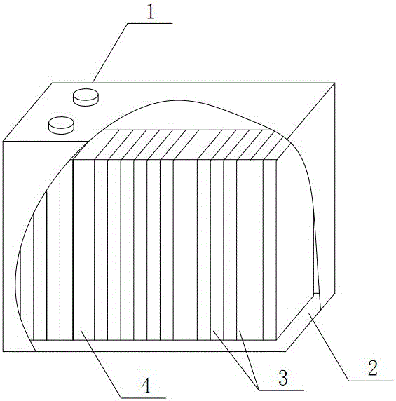 Large-capacity pulse type power lithium-ion battery and preparation method thereof