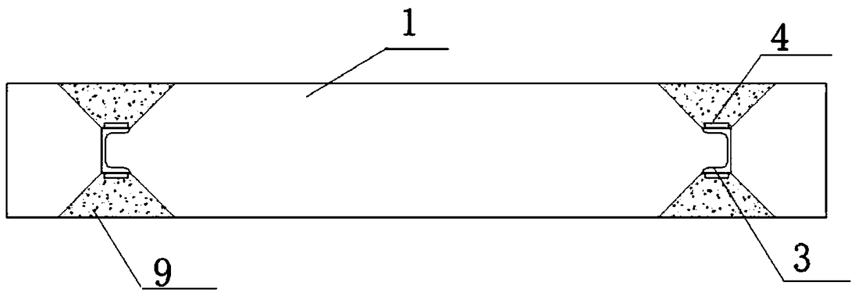 Prefabricated steel rib-concrete combined shear wall splicing device and application method