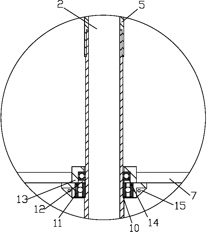 Vertical type suspension structure wind driven generator