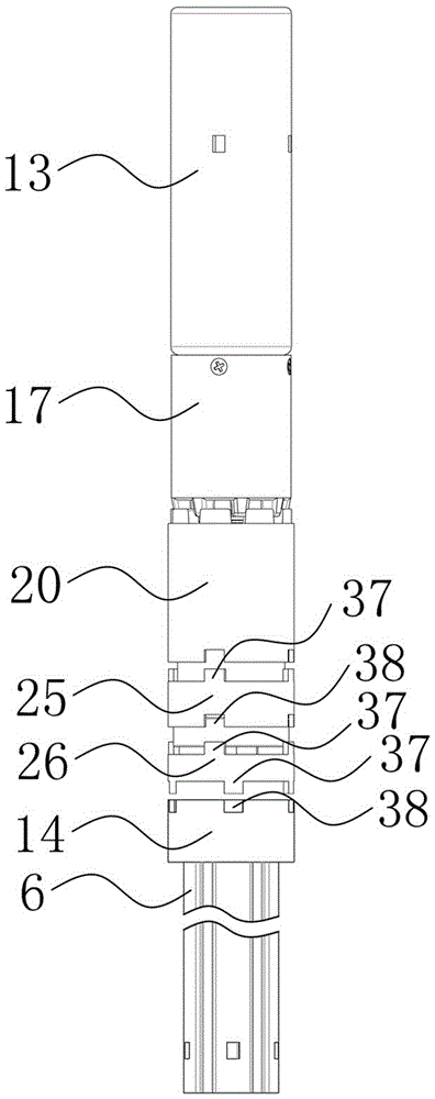 Linear type power operated tailgate supporting rod of car trunk