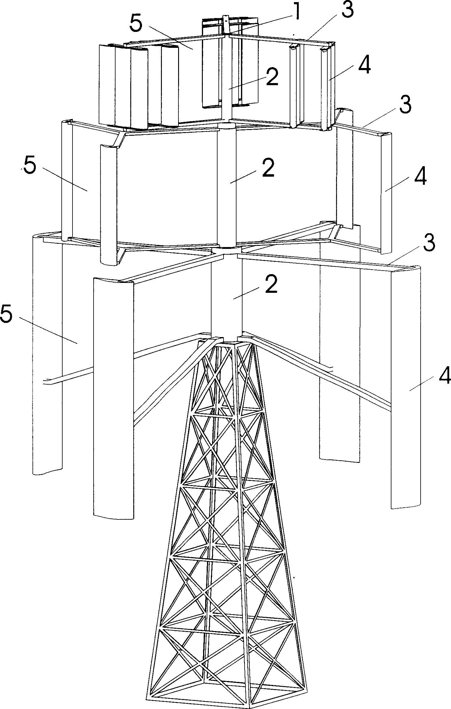 Windwheel of large-scale wind energy power device