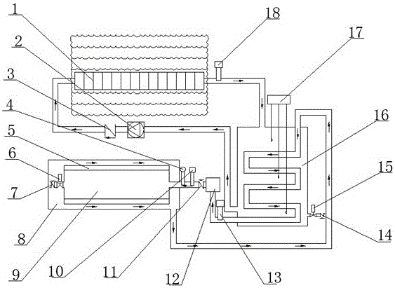 Daily concentrating photovoltaic and temperature difference integrated power generation system