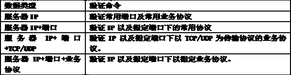 Network space surveying and mapping method based on service verification