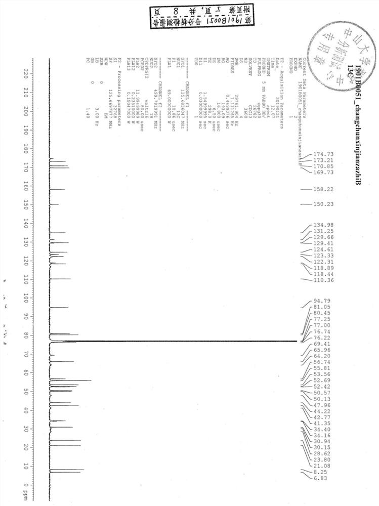 A kind of vincristine compound impurity and its preparation method and application