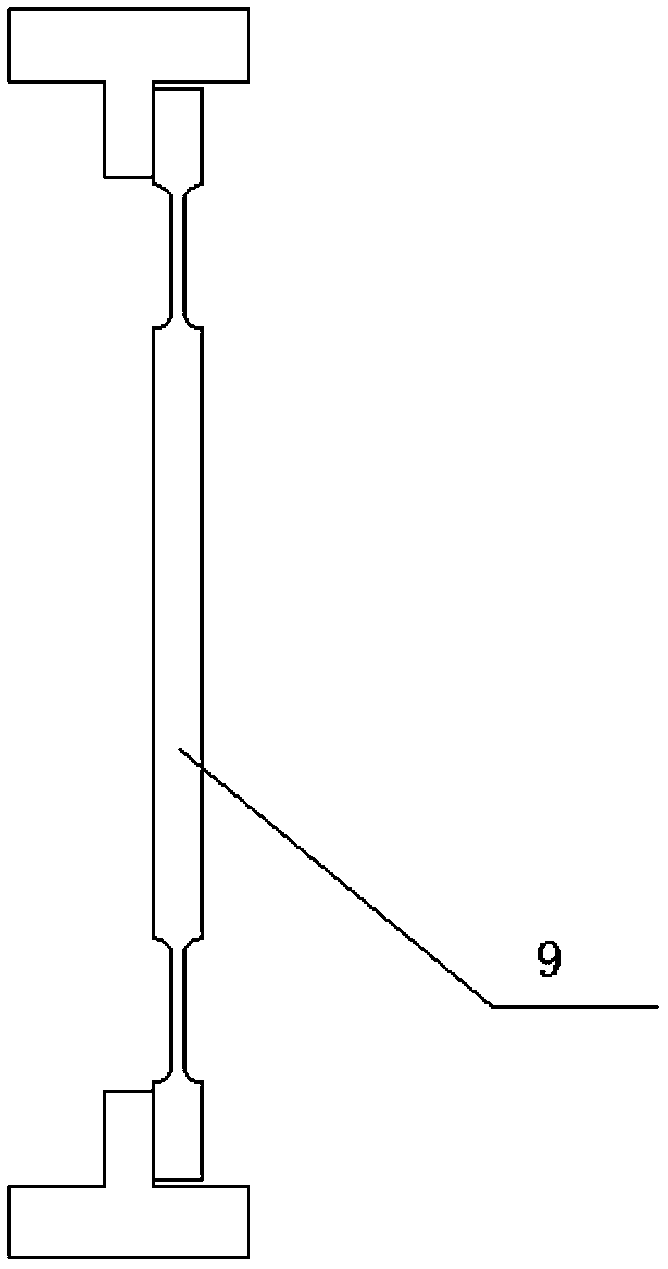 Self-calibration thrust measurement device for engine test bench