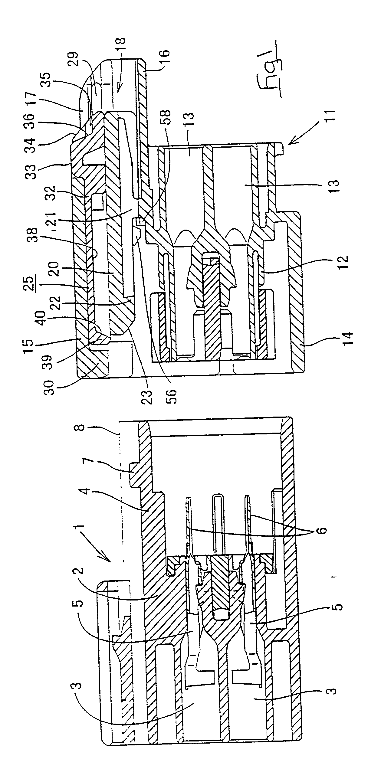 Fitting detecting connector