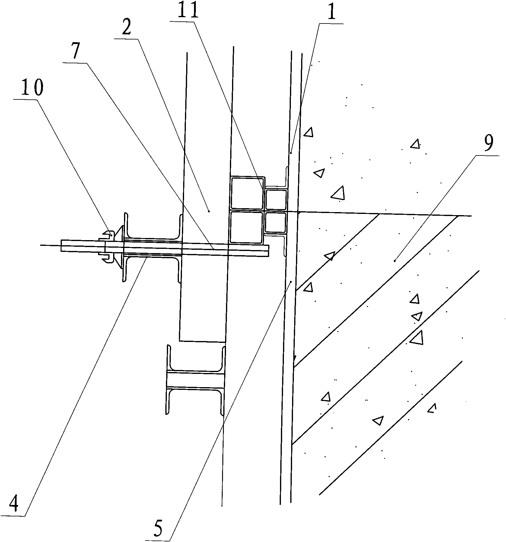 Fair-faced concrete structure beam and column joint formwork reinforcement system