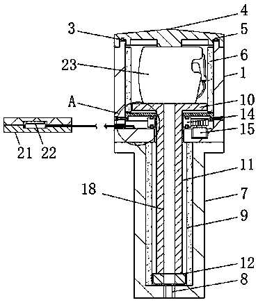 Telescopic new energy automobile charging pile