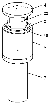 Telescopic new energy automobile charging pile