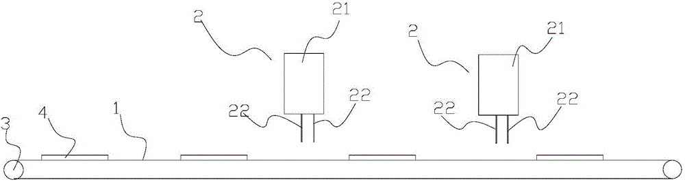 Automatic adhesive dispensing device used for PCB