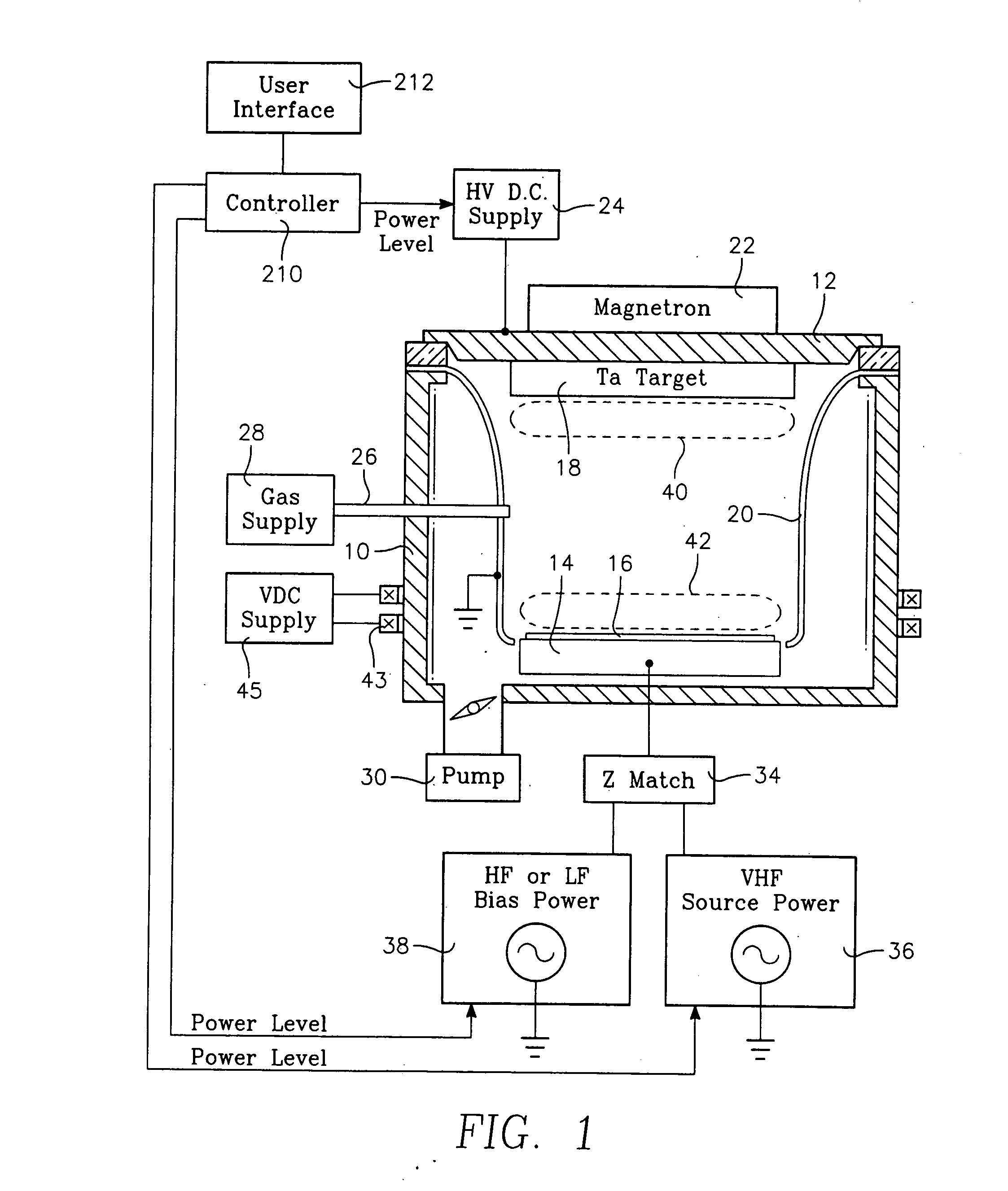 Physical vapor deposition plasma reactor with RF source power applied to the target