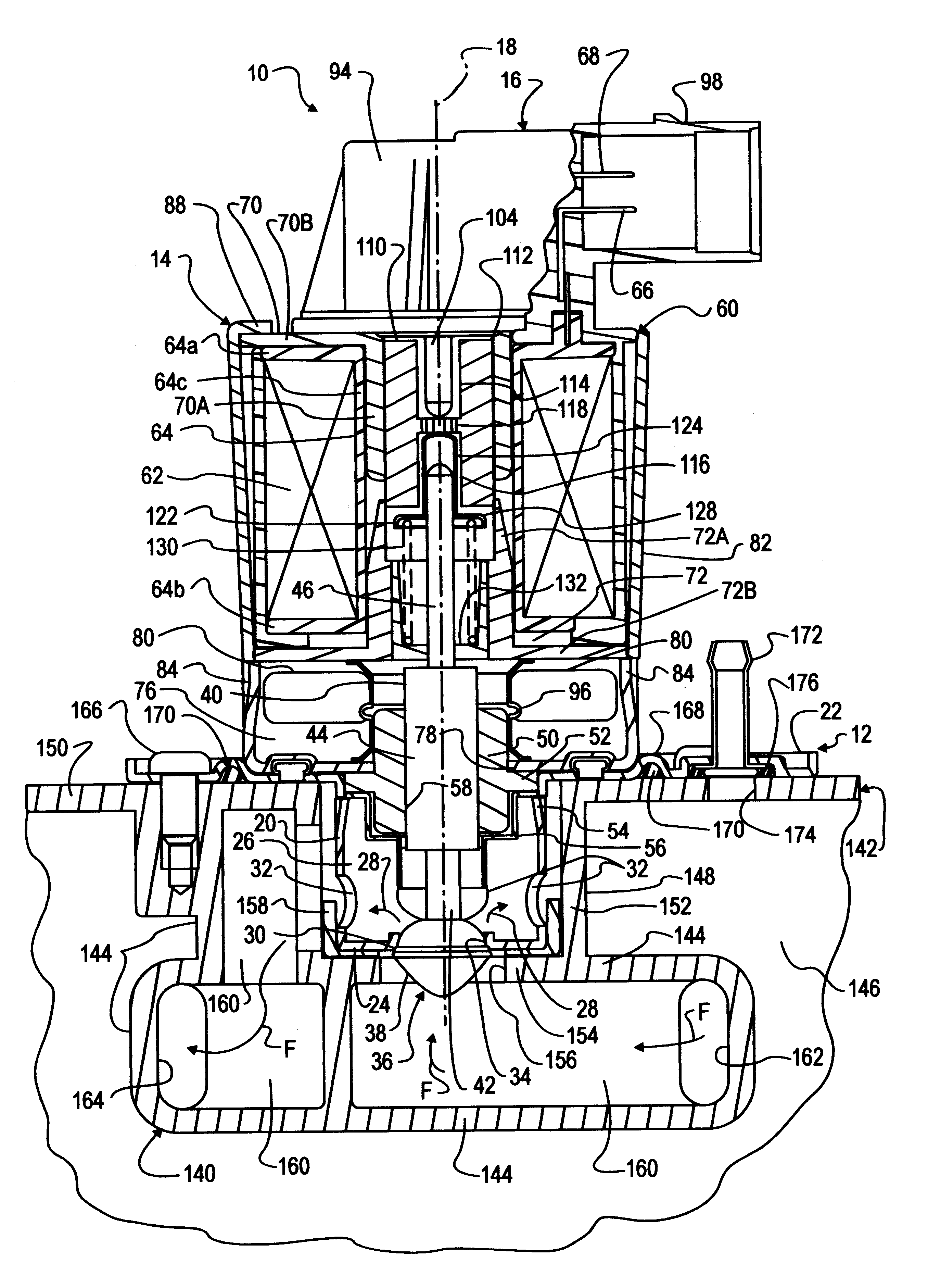 Engine mounting of an exhaust gas recirculation valve