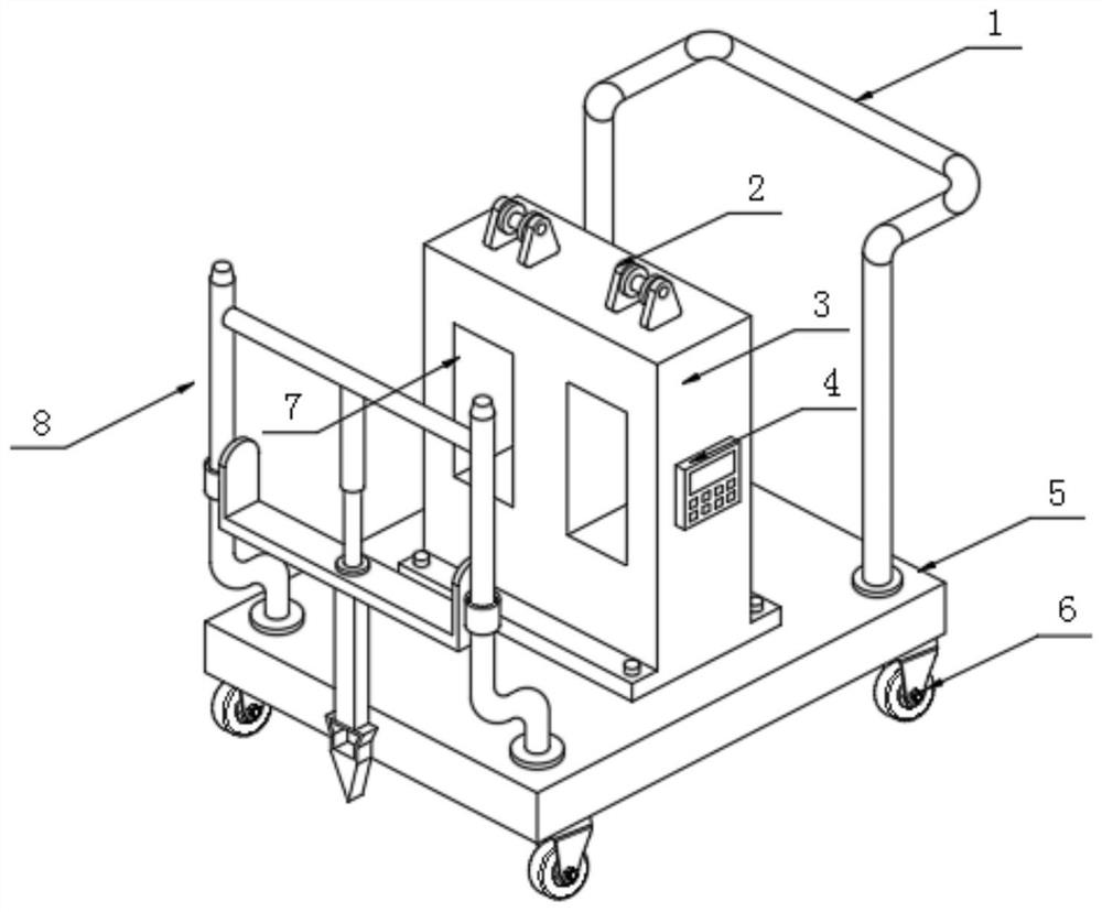 A construction device for connecting the ground wire in building construction